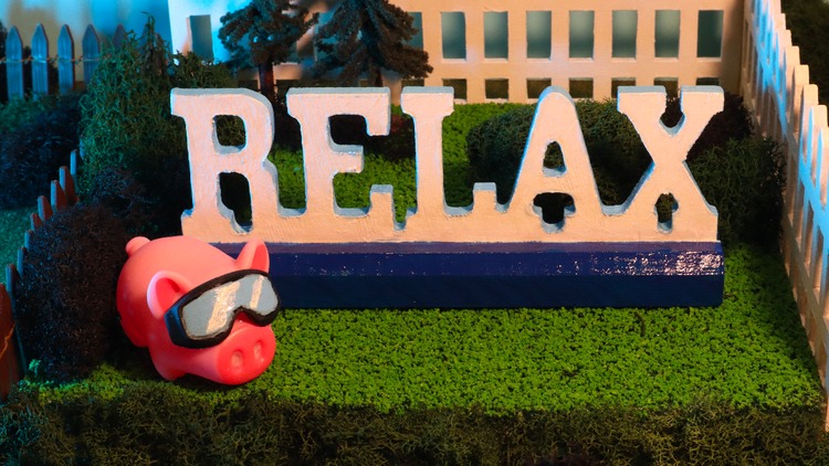 RELAX! with Pigxel the pig of Pixel Washer