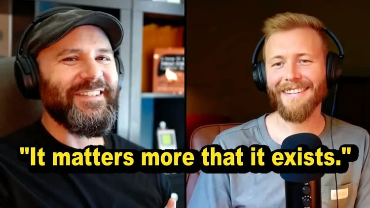 "It matters more that it exists." with Matt Hackett (left) and Thomas Stewart (right)